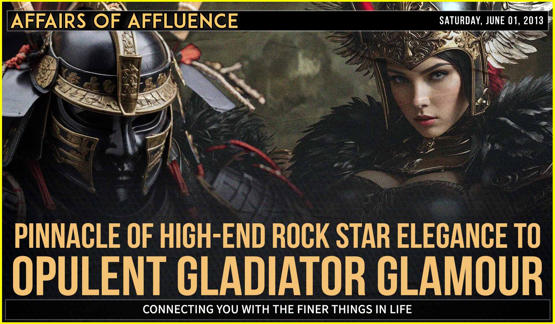 Pinnacle of High-End Rock Star Elegance to Opulent Gladiator Glamour